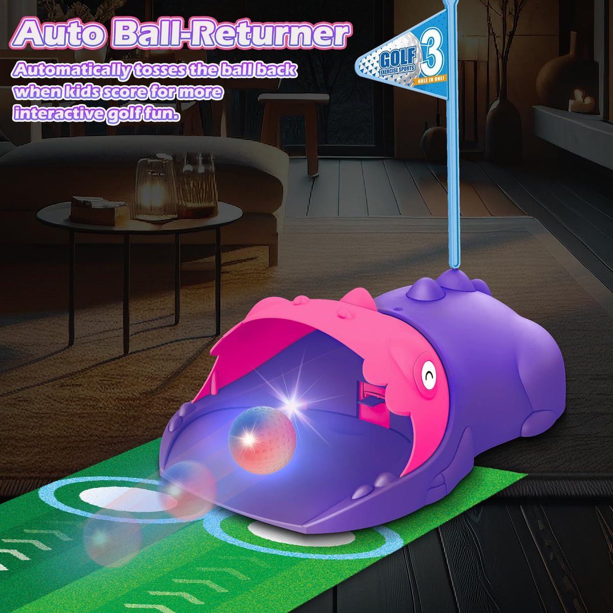 Clemas LED glow golf balls for exciting night play