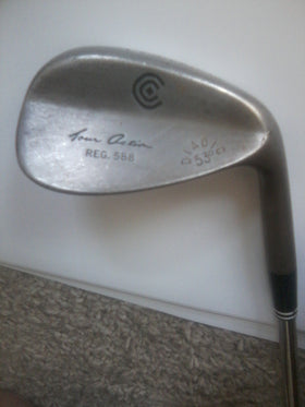 Cleveland Golf 588 Chrome Wedge, left-handed 53° loft, delivers precise feel around greens.