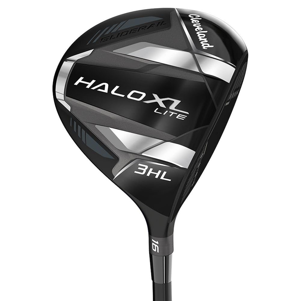 Cleveland Golf Halo XL Lite fairway wood head in graphite for longer shots.