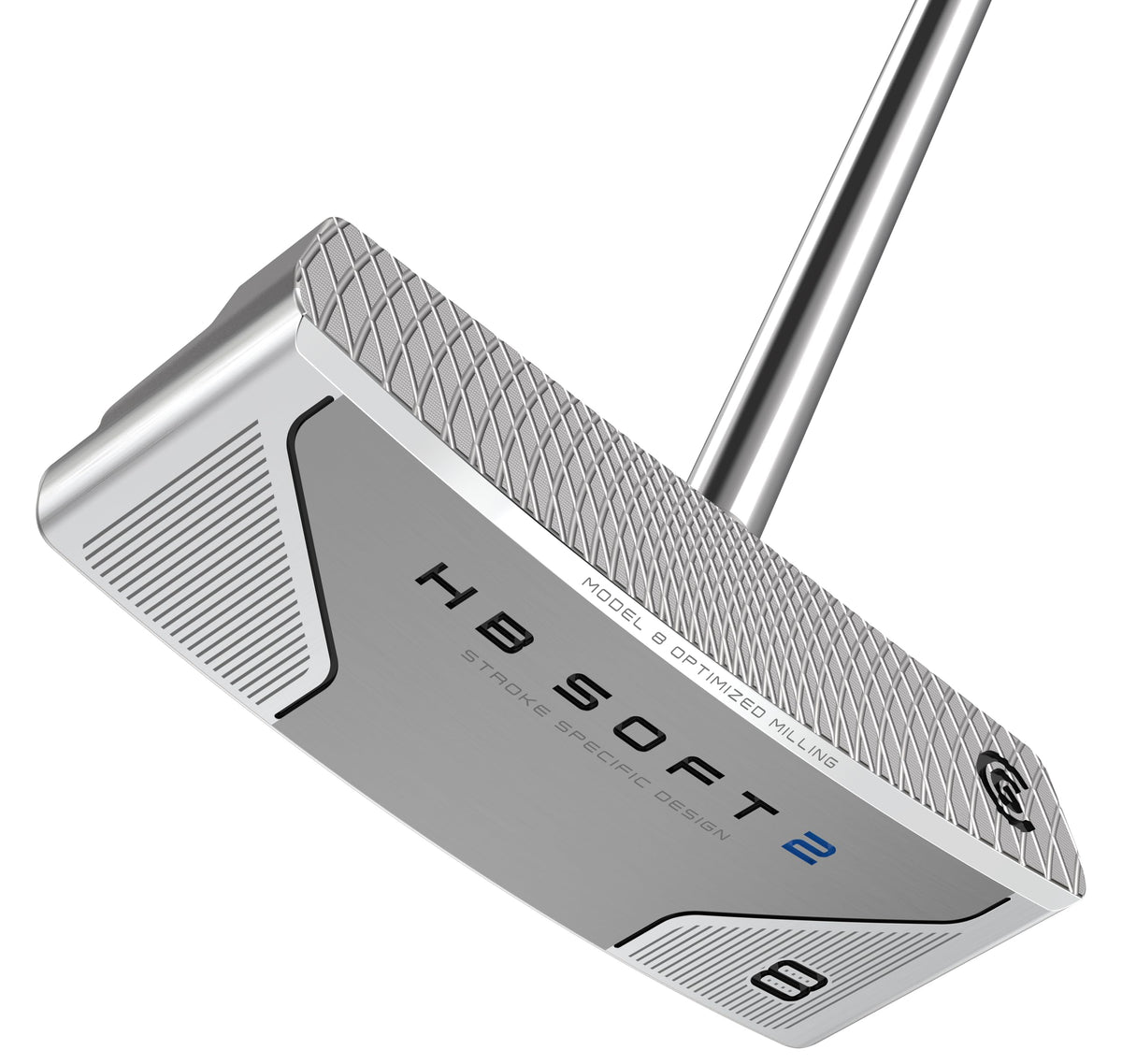 Cleveland Golf HB Soft 2 face milling close-up highlighting groove pattern for consistent distance