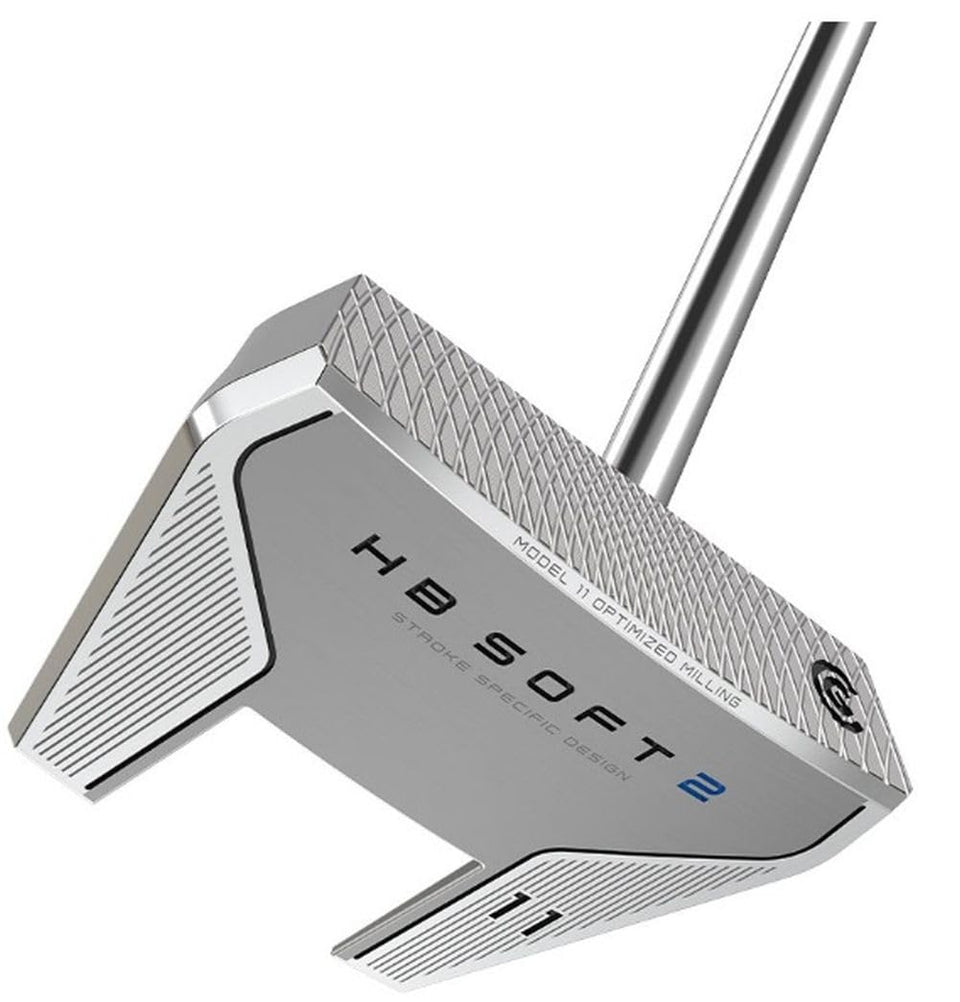 Cleveland Golf HB Soft 2 putter face milling detail improves greenside consistency.