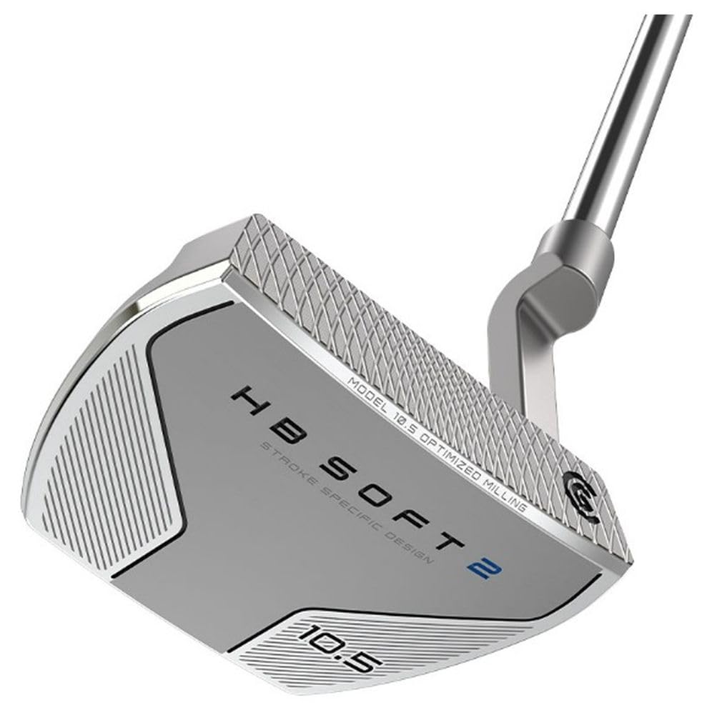 Cleveland Golf HB Soft 2 putter face milling pattern for consistent distance and roll.