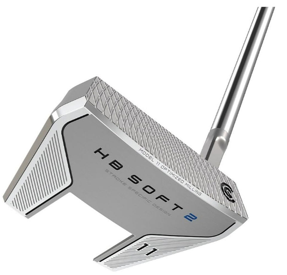 Cleveland Golf HB Soft 2 Putter front view, balanced design for steady distance.