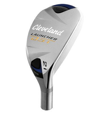 Cleveland Golf Launcher DST Hybrid front view highlighting dual rail sole for improved turf interaction.