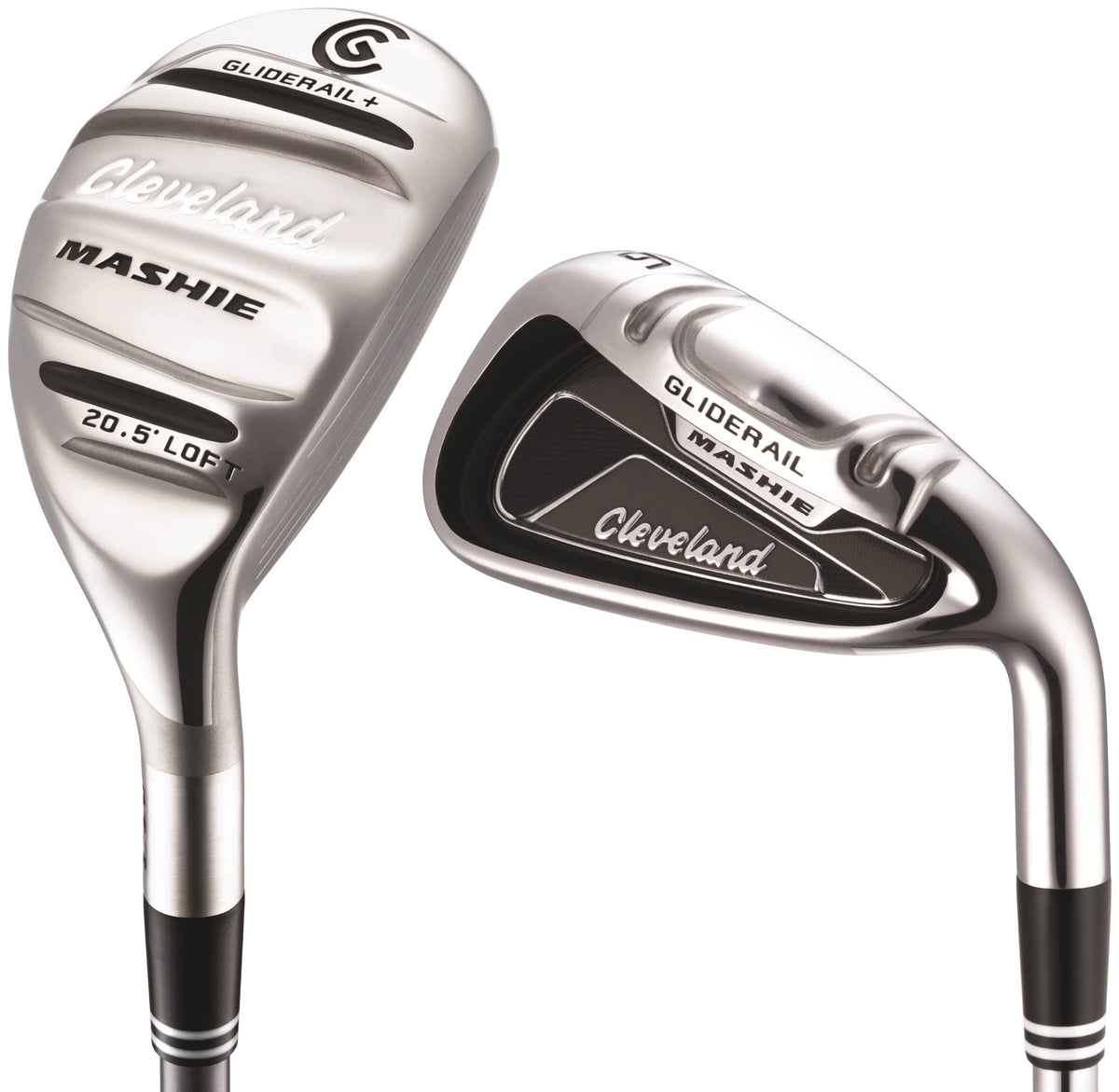 Cleveland Mashie #5 Iron left-handed with stiff steel shaft supporting versatile distance and forgiveness