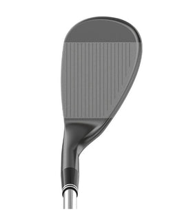 Cleveland Golf Smart Sole 4.0 left grooves close-up shows aggressive milled grooves for spin