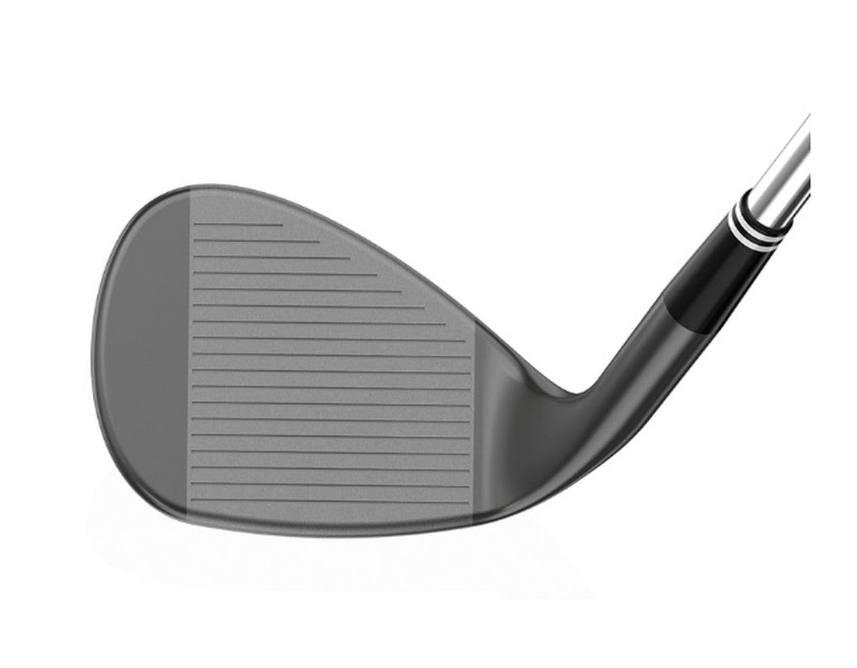Cleveland Golf Smart Sole 4.0 left sole close-up emphasizes the wide sole for versatile lies