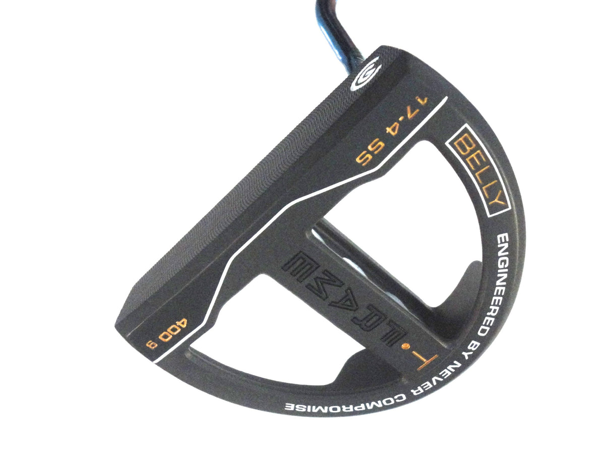 Cleveland Golf T-Frame Belly Putter head milling for a soft, solid feel at impact