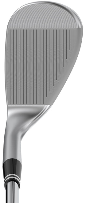 Cleveland Golf Women's CBX4 ZipCore wedge held in hand reveals refined Tour Satin look and feel.