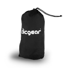 Clicgear rain cover clip-on straps secure it on bags and push carts