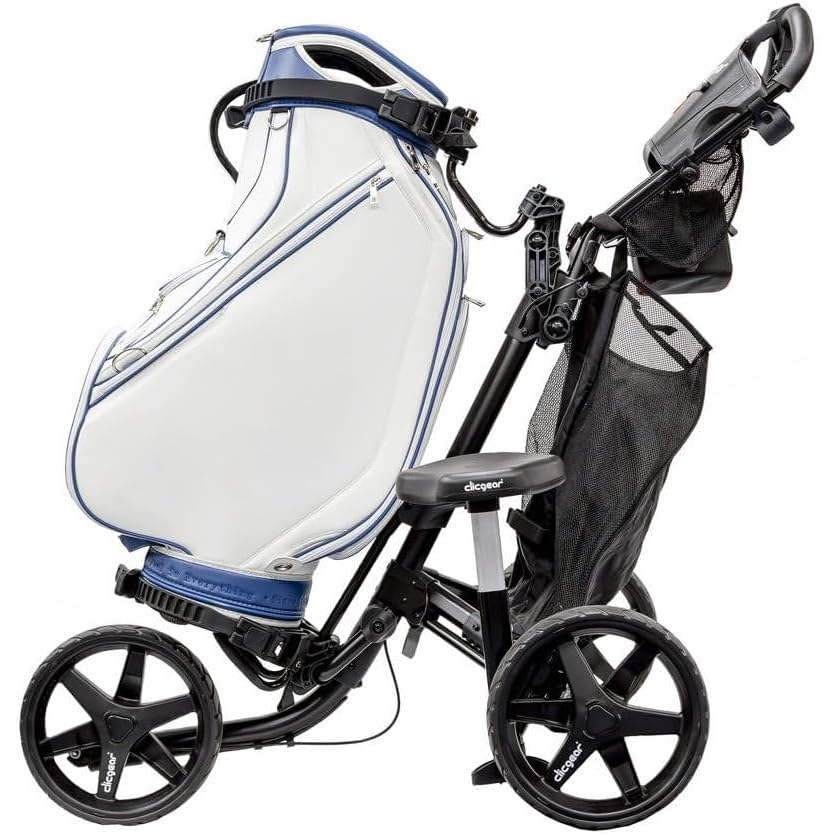 Clicgear Seat removable for easy storage after rounds.