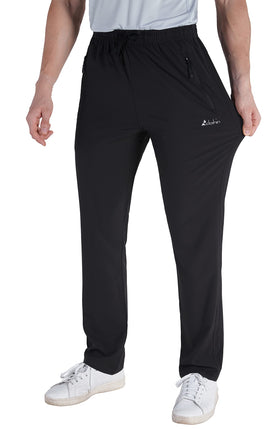 clothin mens workout pants elastic drawstring waist secure fit