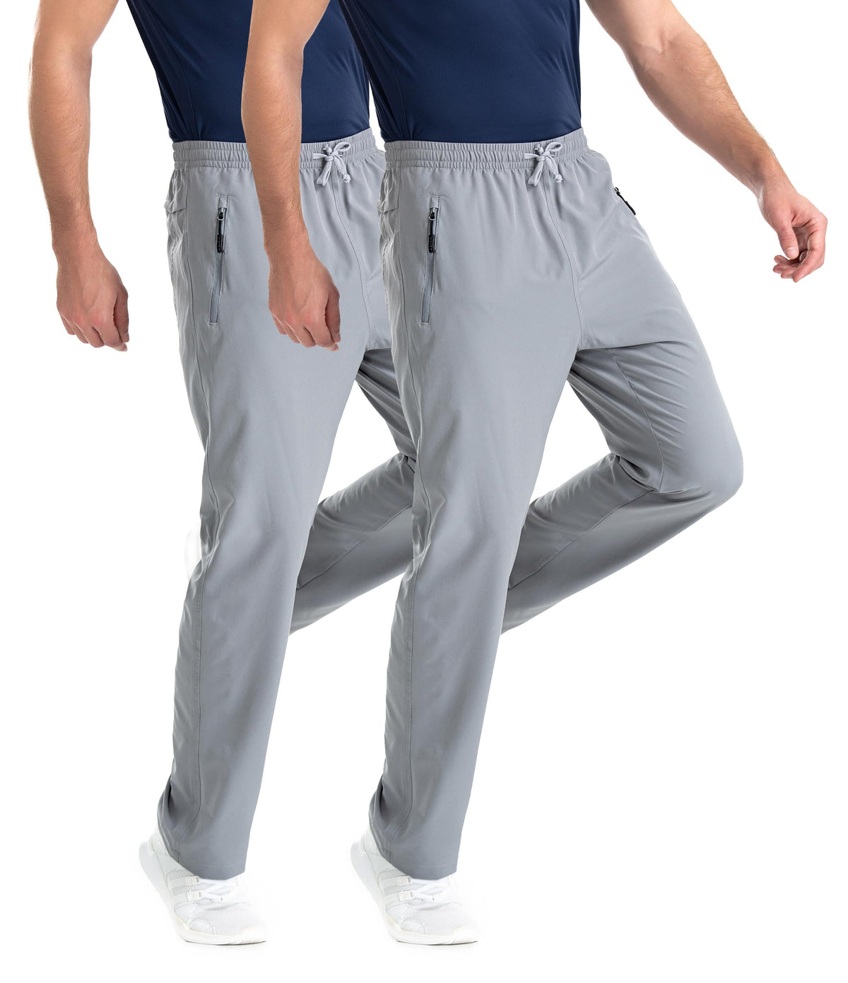 Clothin men's workout pants front view, breathable fabric ideal for workouts