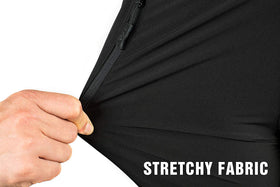 clothin men's workout pants in action during outdoor run