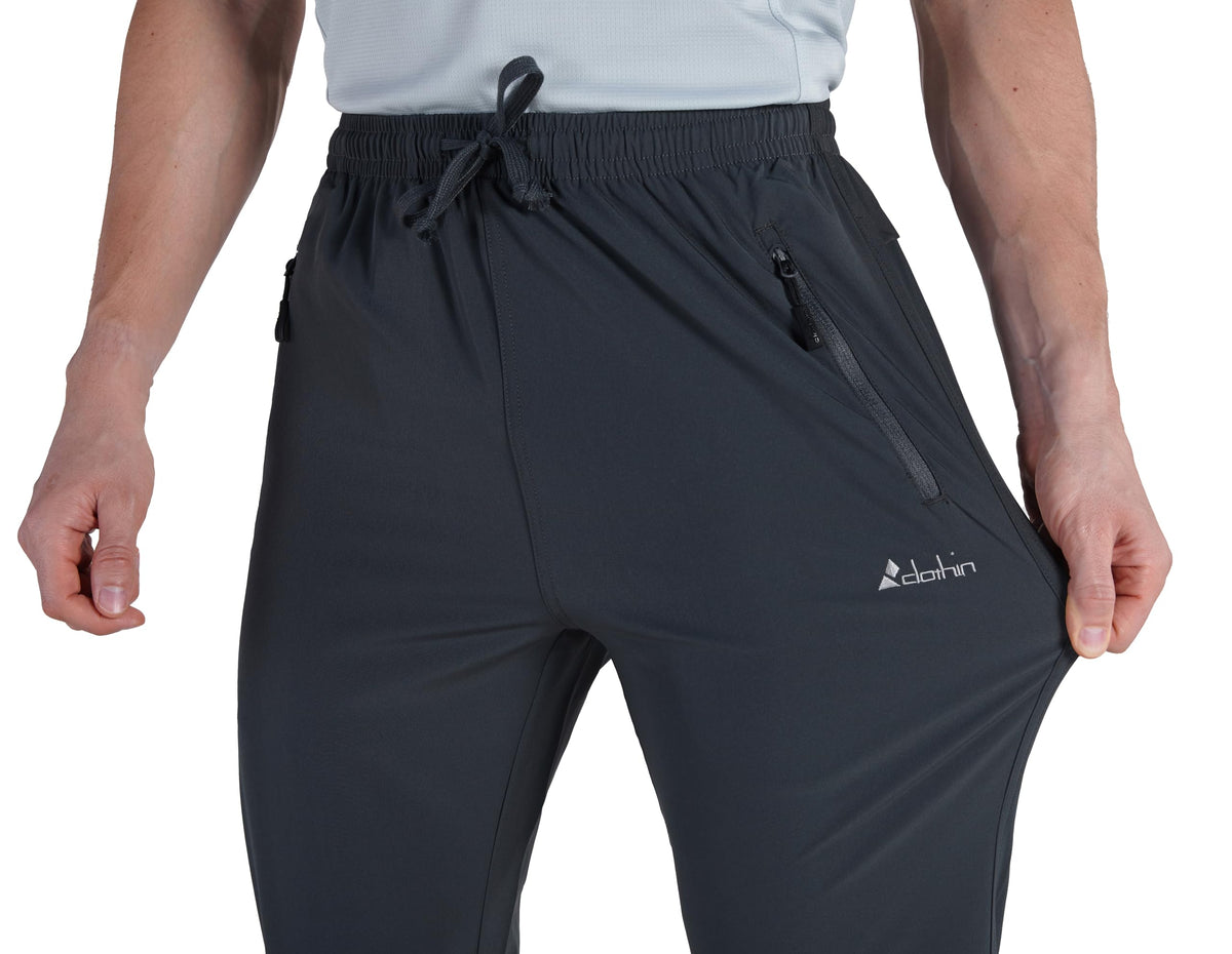 clothin men's workout pants featuring invisible back pockets for discreet storage