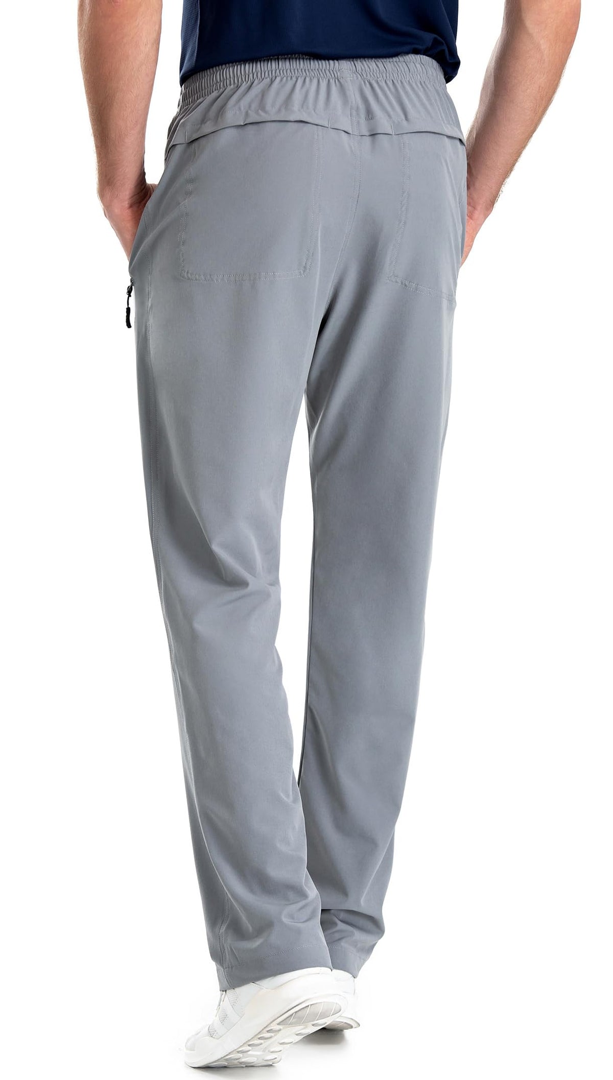 clothin Men's Workout Pants show quick-dry fabric ideal for hot workouts