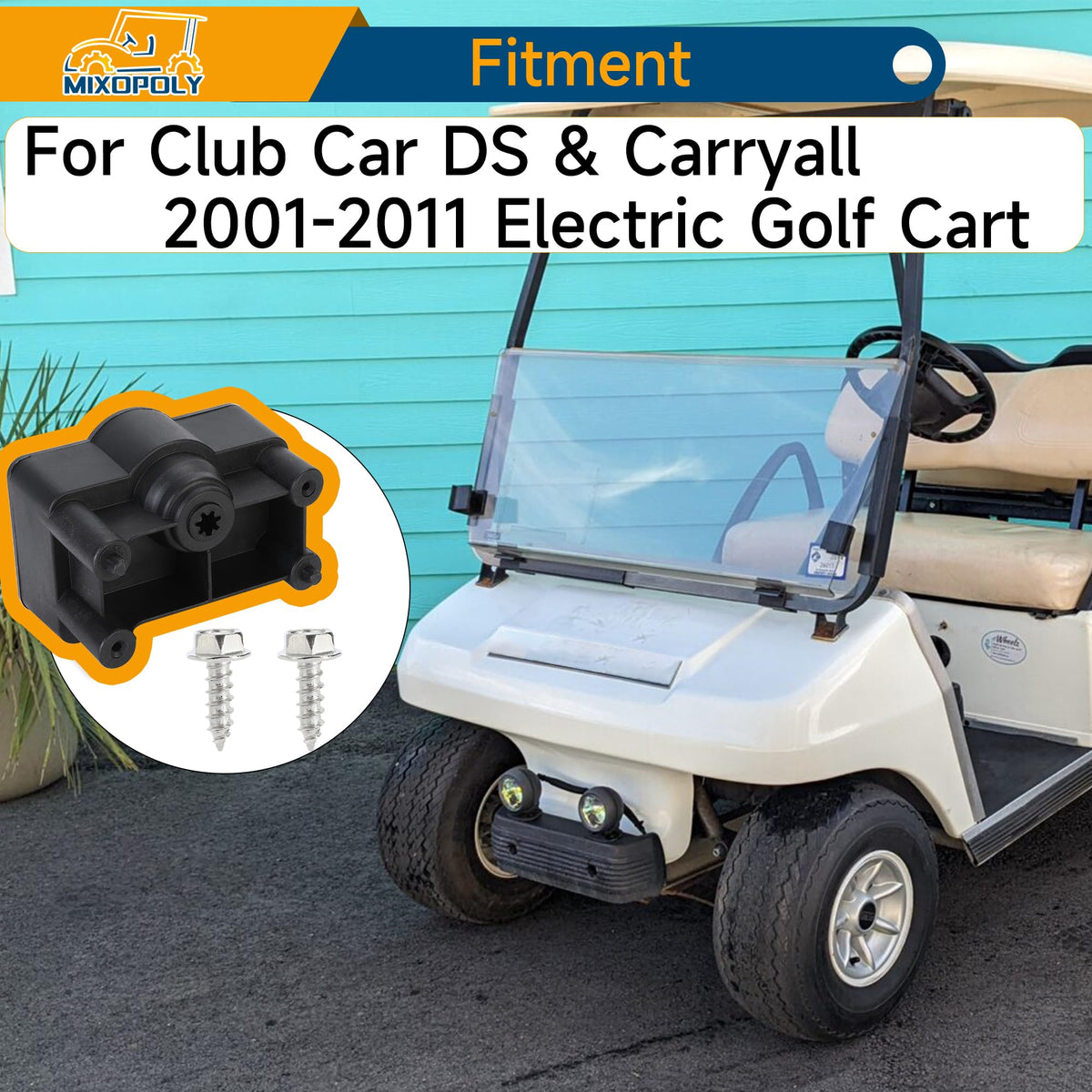 Club Car DS Carryall MCOR installation step with clear guidance.