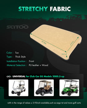 SCITOO club-car DS front-seat cushion 2000.5+—precise fit and refreshed appearance.