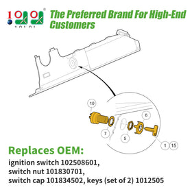 Club Car Precedent 2004 ignition switch shown for seamless compatibility