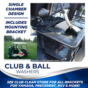 Groove cleaning action shows Club Clean improving spin and backspin potential.
