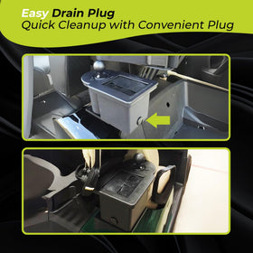 Club Clean reusable t-drain plug enables easy draining