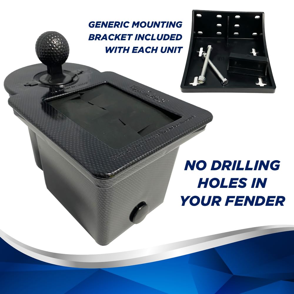 Universal mount on Club Clean demonstrates cart compatibility across brands.