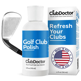 Club Doctor Golf Club Polish bottle pour for quick at-home shine.