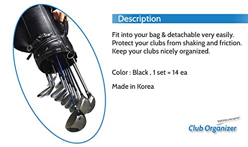 Club Organizer system arranges irons for quick, hassle-free access.