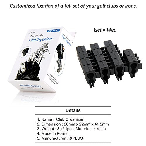 Club Organizer uses eco-friendly k-resin to guard clubs.