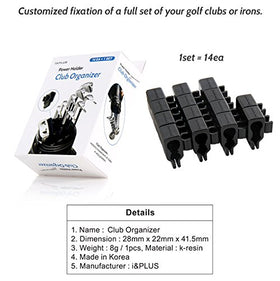 Club Organizer uses eco-friendly k-resin to guard clubs.