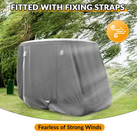 ClubRally 2/4 passenger cart cover keeps interiors dry during use