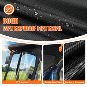 CLUBRALLY 2P enclosure presents 360° PVC windows for clear visibility