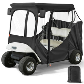 CLUBRALLY 2P enclosure fits EZGO RXV TXT with 59-inch roof for all-season protection