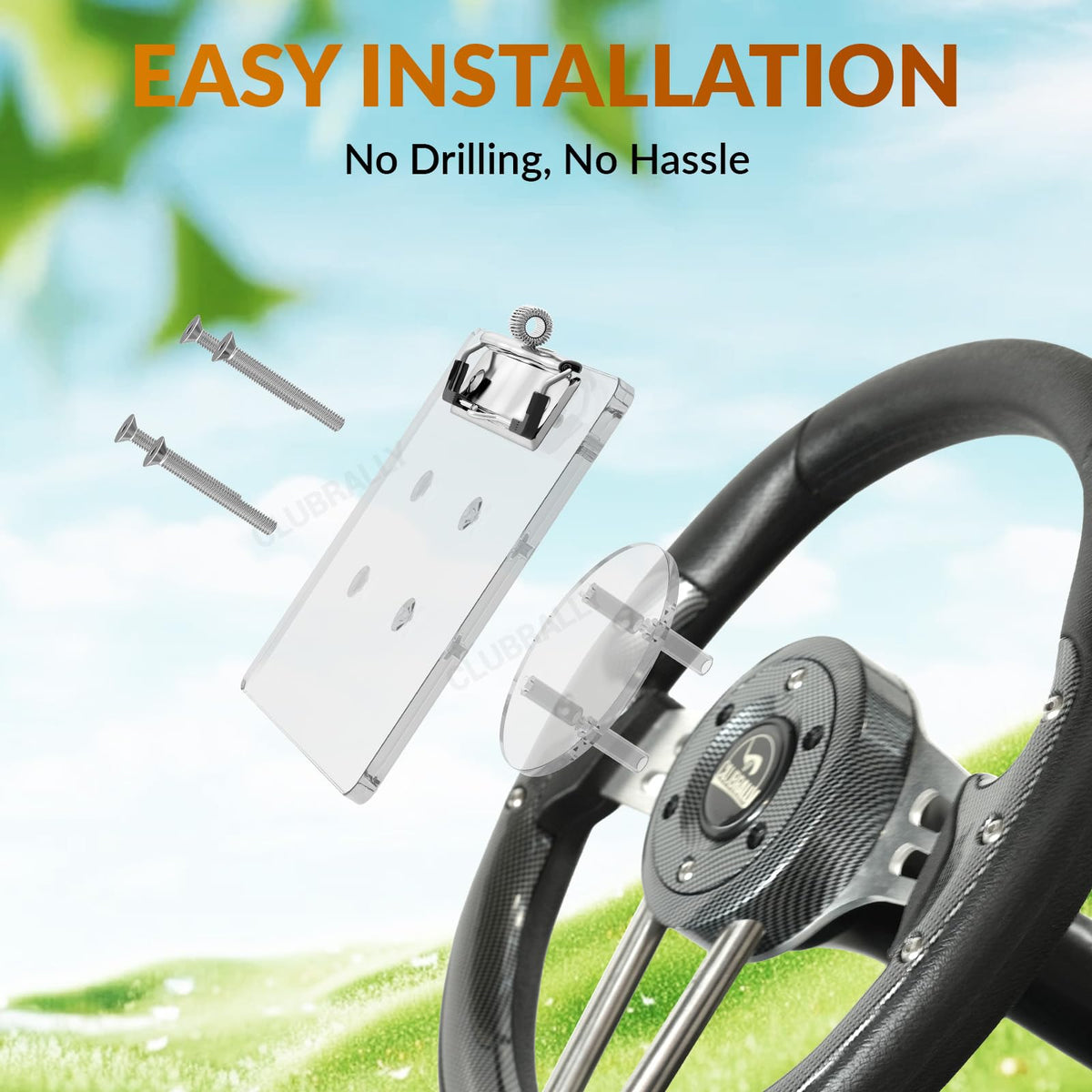 CLUBRALLY 304 stainless steel screws resist water and rust for durability.
