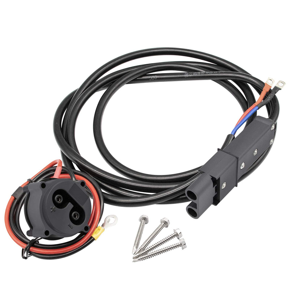 ClubRally 48V MAC DC charger plug with 130in cord for reliable golf cart charging.