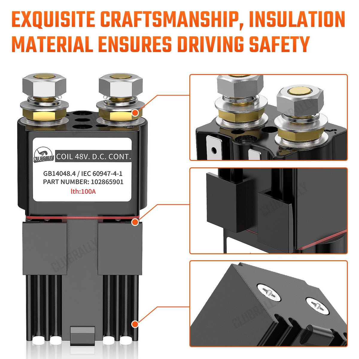 CLUBRALLY 48V solenoid for Tempo model with straightforward installation