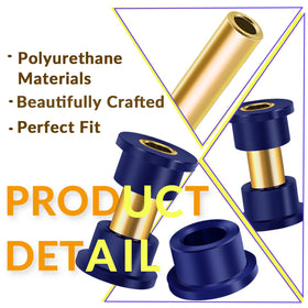 ClubRALLY polyurethane bushings reduce wear for smoother steering.