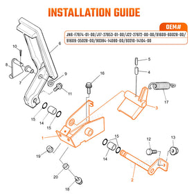 Yamaha G27 using CLUBRALLY bracket offers reliable pedal response.