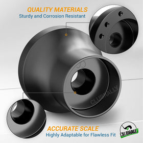 Aluminum adapter with electrophoresis finish resists corrosion and heat.