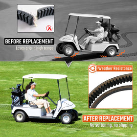 ClubRally belt kit contents; includes starter and drive belts for EZGO TXT.