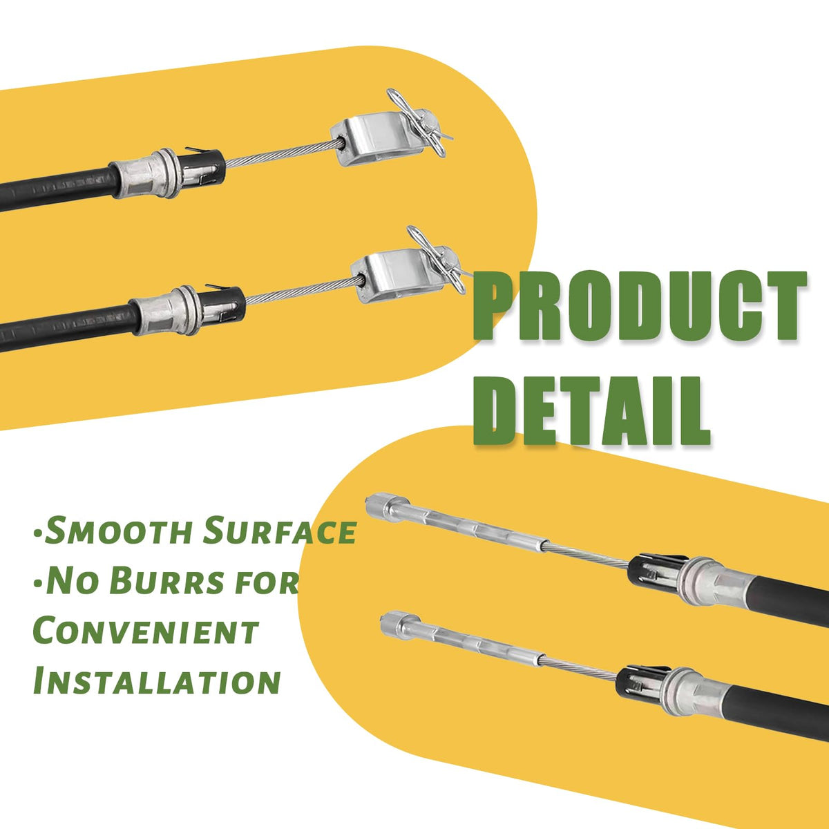 CLUBRALLY brake cable, passenger side on a golf cart; steady stopping and easy installation