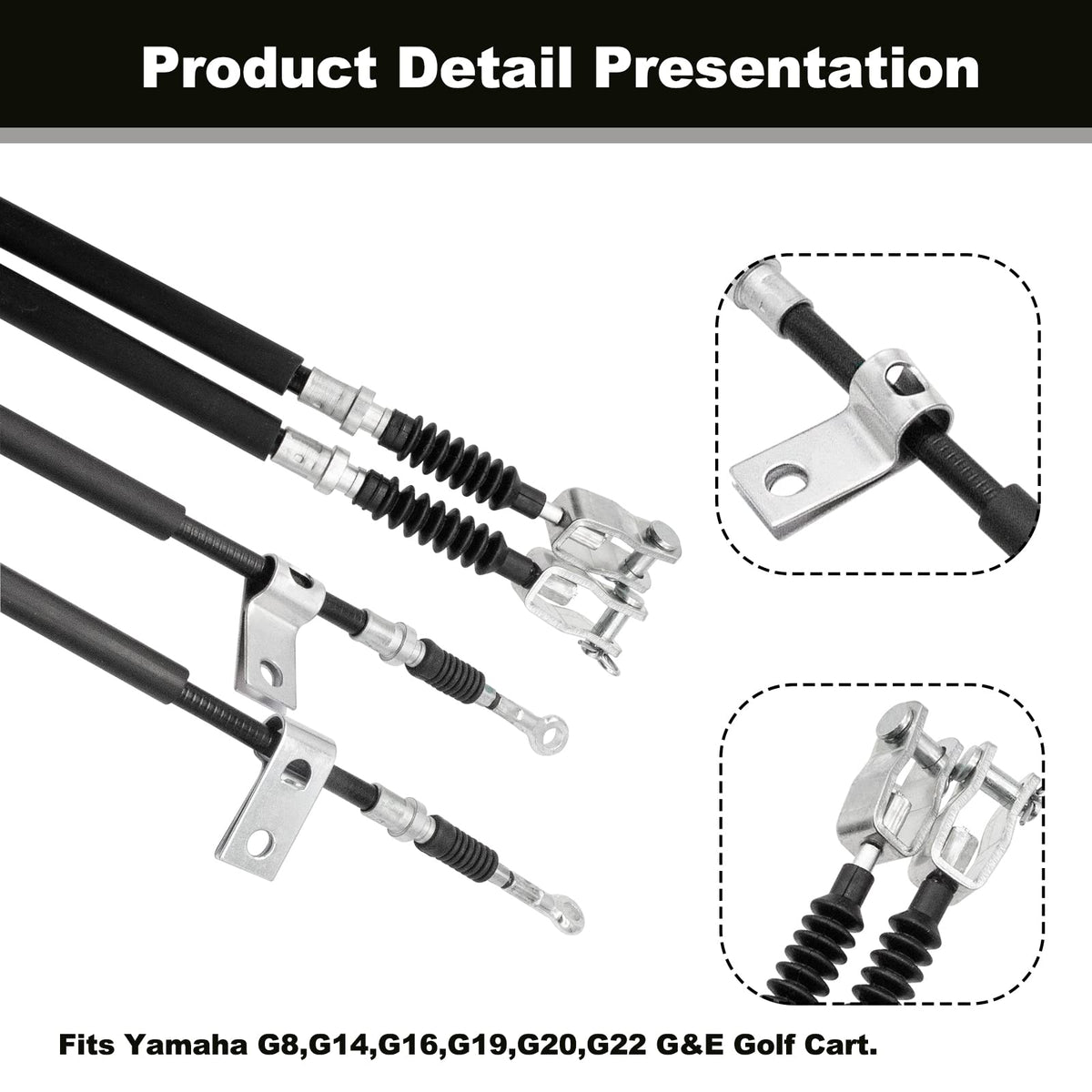Two-piece CLUBRALLY brake cables set ready for easy replacement.