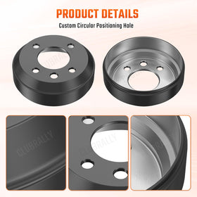 CLUBRALLY brake drum packaging shown to aid easy purchase decisions