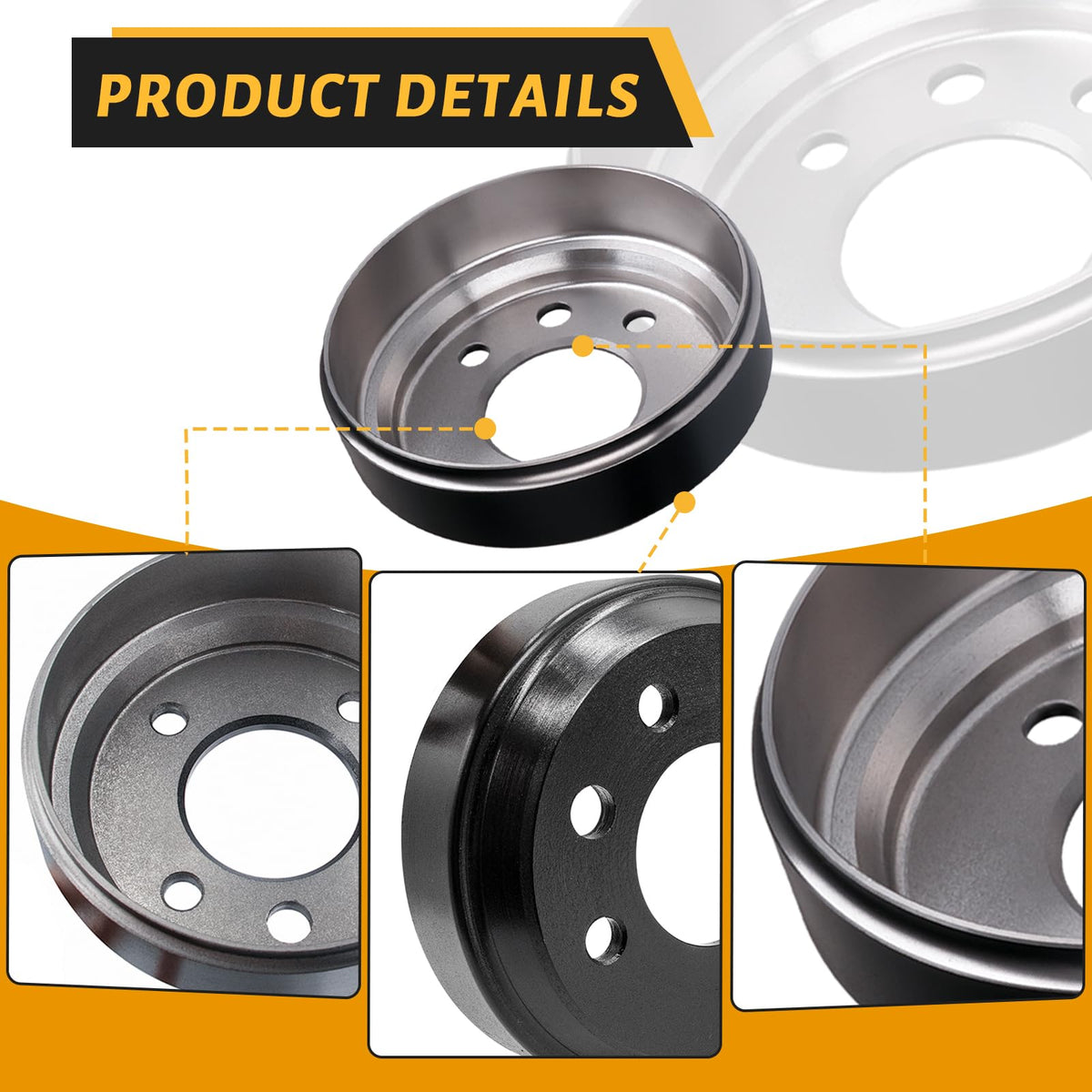 CLUBRALLY brake drum kit for Yamaha J55-G6521-00-00 fits multiple models.