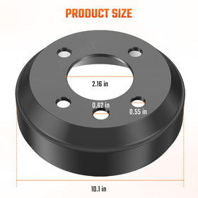Installed on Tempo model, CLUBRALLY brake drum demonstrates versatile fit