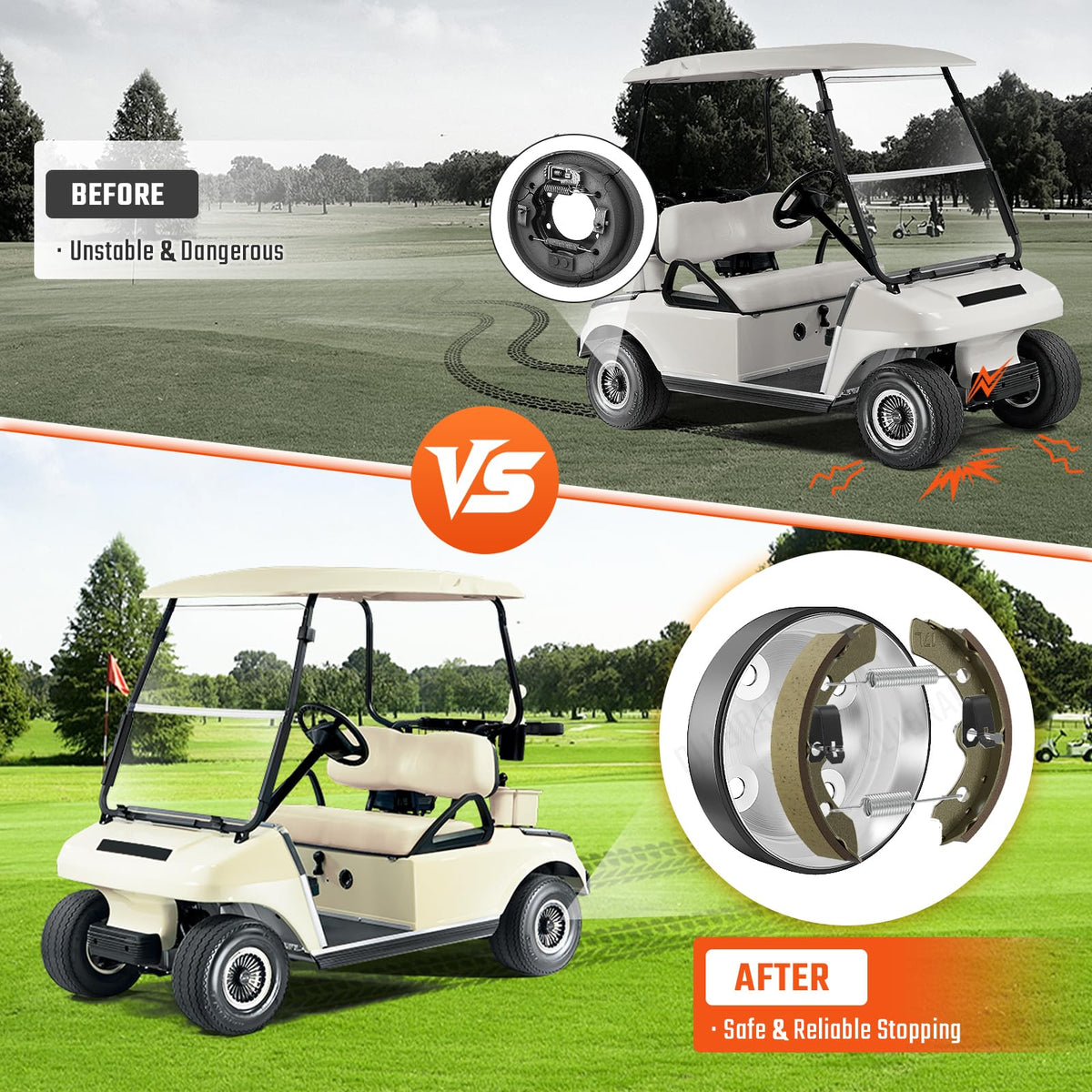CLUBRALLY brake kit includes all components for quick, confident installation