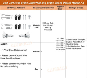CLUBRALLY compatibility note for Club Car DS and Precedent models