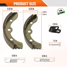Easy installation setup for ClubRally brake shoes kit.