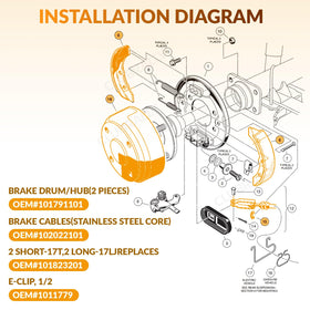 ClubRally brake system close-up highlighting robust construction details.