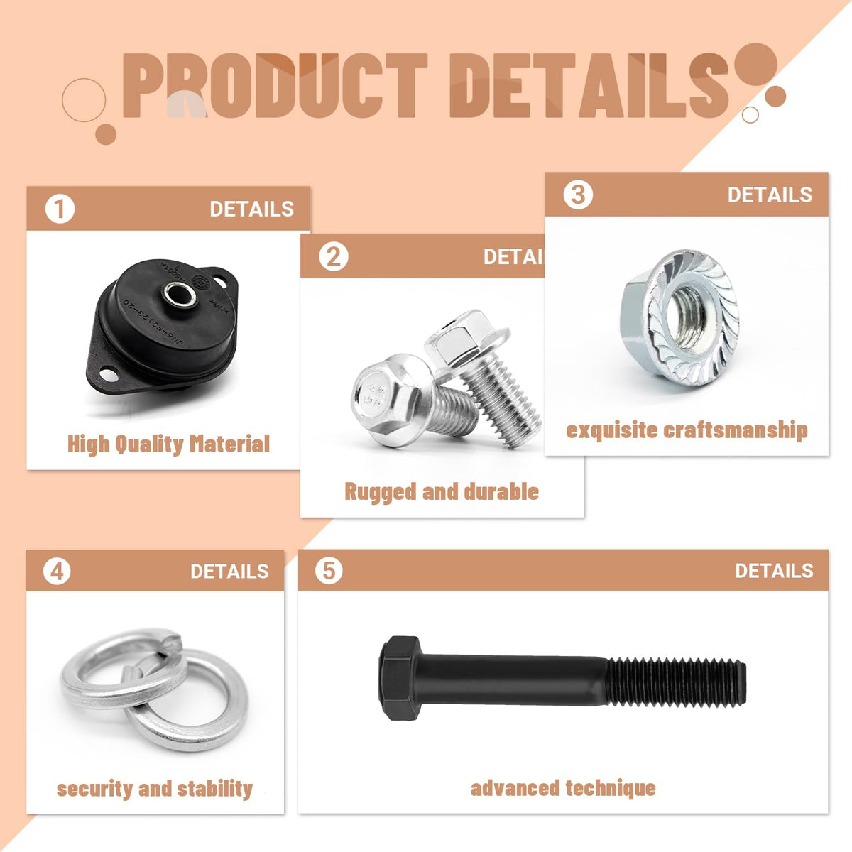 ClubRALLY bushing kit with bolts and nuts ready for installation